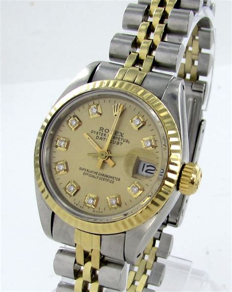 rolex donna acciaio oro e brillanti foto e prezzi|oro oro bianco 36 mm donna.